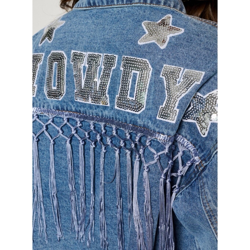 BLUE VELVET Howdy Jean Jacket S M L - Picture 6 of 13